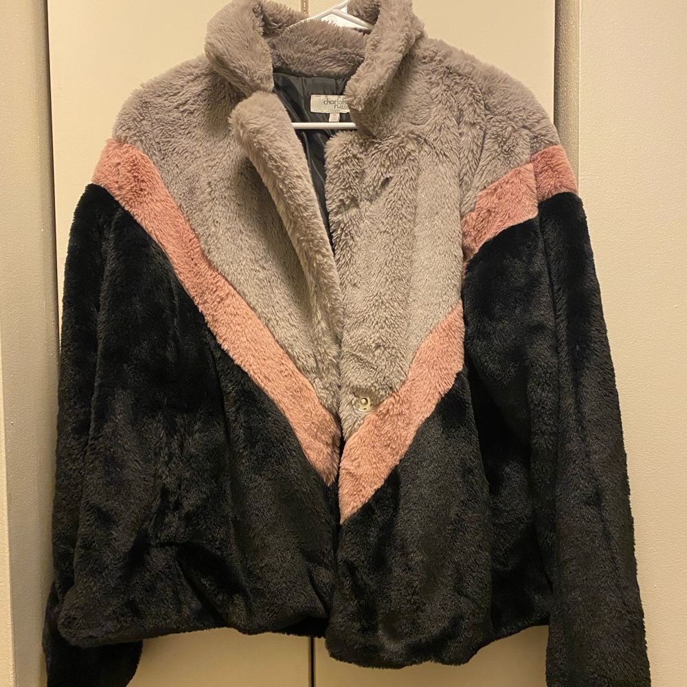 Charlotte Russe Faux Fur Short Jacket